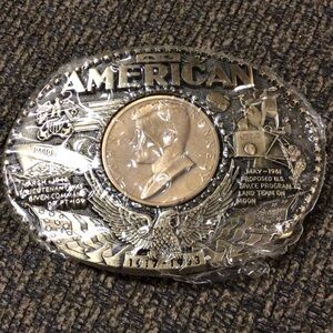 JFK American Commemorative 1st Edition Belt Buckle